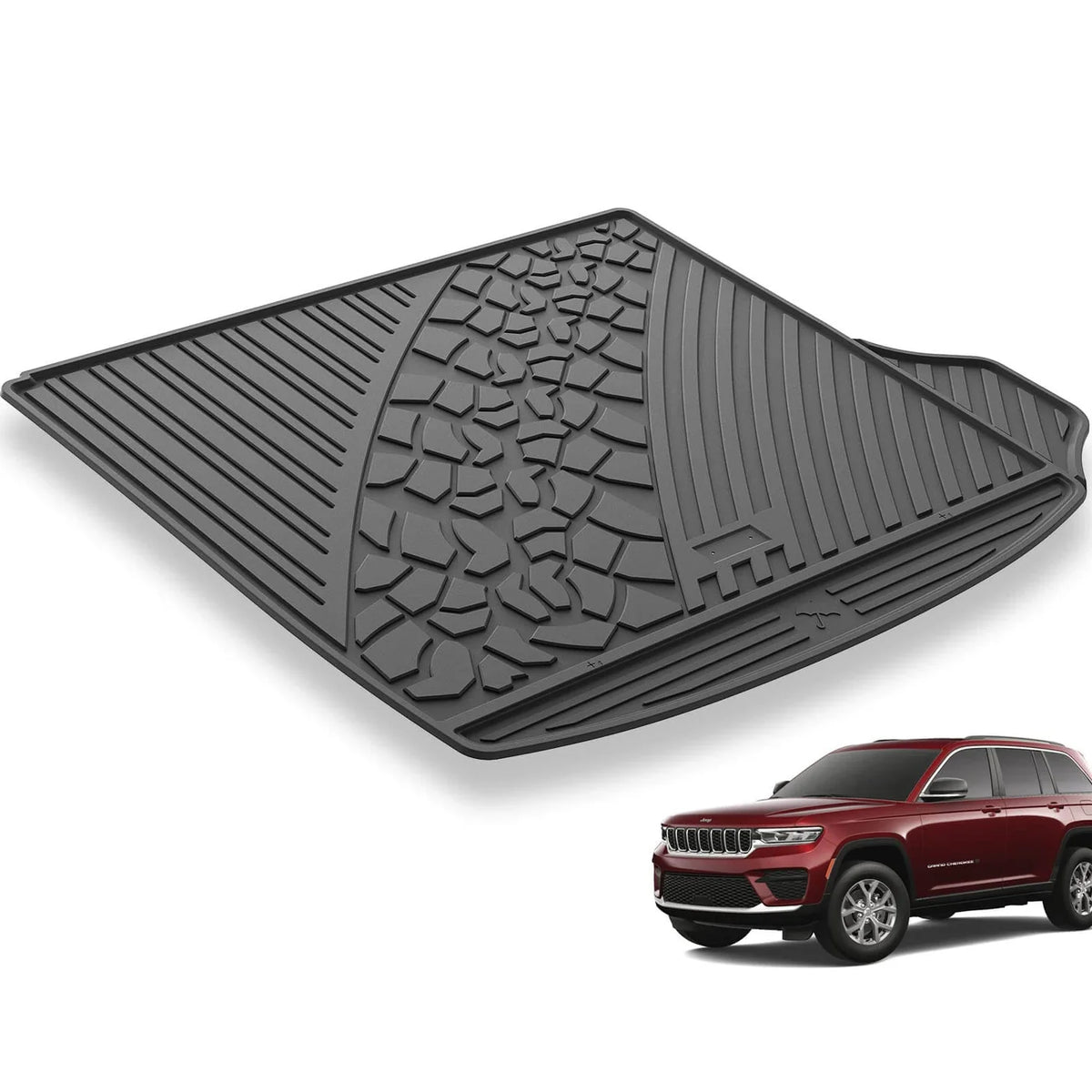 Rongtaod Floor Mats Compatible With 2011-2021 Jeep Grand Cherokee 2022 2023 Grand Cherokee WK Cargo Liner Back Seat Cover Protector Grand Cherokee - View #6